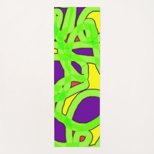 Pop Art Graffiti Yogamatte (Vorderseite)