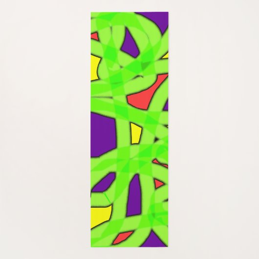 Pop Art Graffiti Yogamatte (Rückseite)