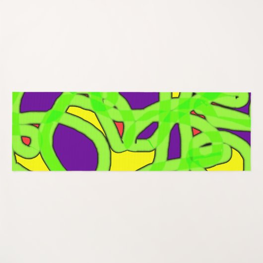 Pop Art Graffiti Yogamatte (Vorderseite (Horizontal))