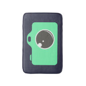 Pop Art Green Camera Badematte (Vorderseite Vertikal)
