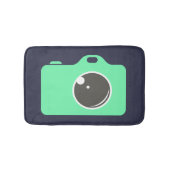 Pop Art Green Camera Badematte (Vorderseite)
