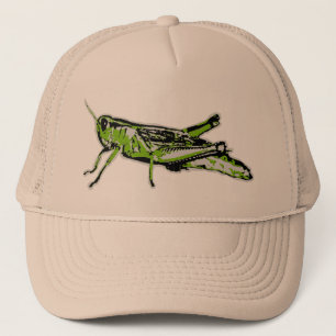 Pop Art Green Grasshopper Truckerkappe