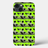 Pop Art Green Soccer Balls Case-Mate iPhone Hülle (Rückseite)