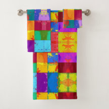 Pop Art grunge Farbblöcke