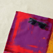 Pop Art grunge Farbblöcke Strandtuch (Beispiel)