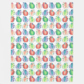 Pop Art Guinea Muster Fleecedecke (Vorderseite)