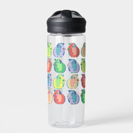 Pop Art Guinea Muster Trinkflasche (Vorderseite)