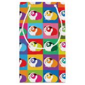 Pop Art Guinea Schweine Kleine Geschenktüte (Rückseite)