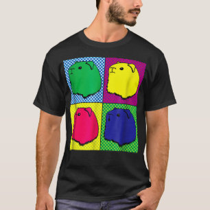 Pop Art Guinea Schweine Niedliches farbiges grafis T-Shirt