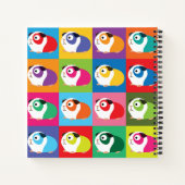 Pop Art Guinea Schweine Notizblock (Rückseite)