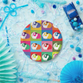 Pop Art Guinea Schweine Pappteller (Party)