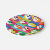 Pop Art Guinea Schweine Pappteller (Schrägansicht)