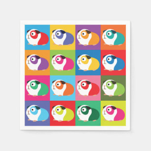 Pop Art Guinea Schweine Serviette