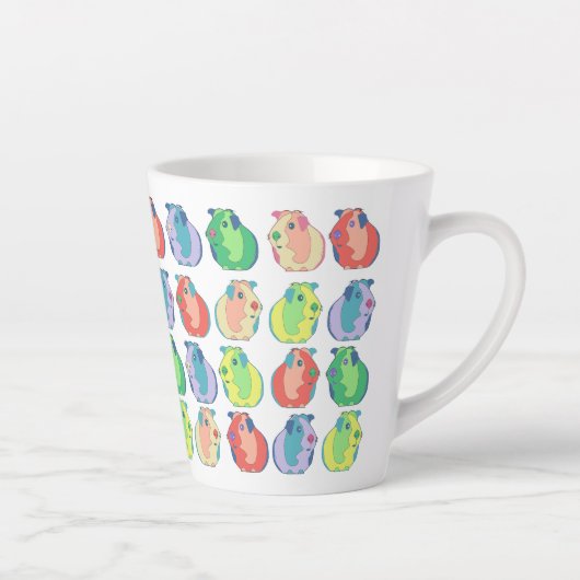 Pop Art Guinea Schweinepatch Milchtasse (Rechts)