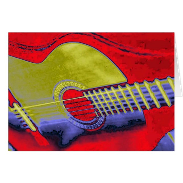 Pop Art Guitar (Vorderseite (Horizontal))