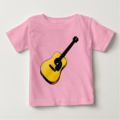 Pop Art Guitar Baby T-shirt (Vorderseite)