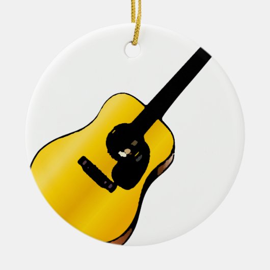 Pop Art Guitar Keramikornament (Vorne)