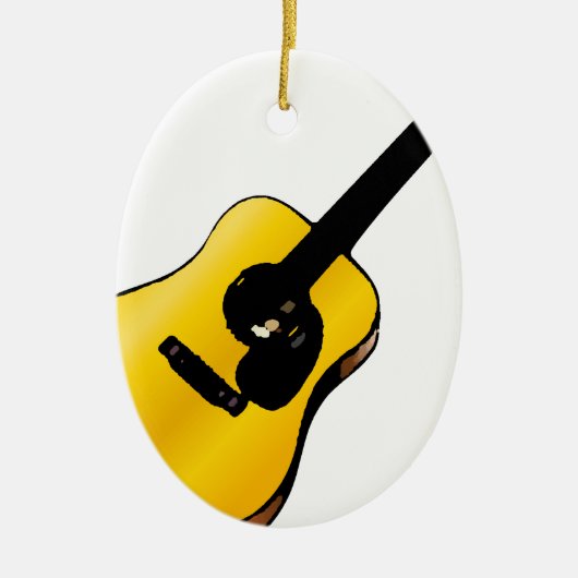 Pop Art Guitar Keramikornament (Vorne)