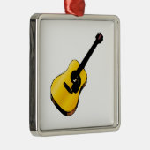 Pop Art Guitar Ornament Aus Metall (Rechts)