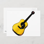 Pop Art Guitar Postkarte (Vorne/Hinten)