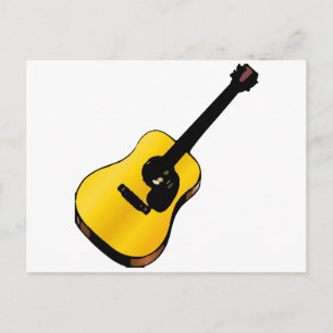 Pop Art Guitar Postkarte