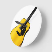 Pop Art Guitar Runde Wanduhr (Winkel)