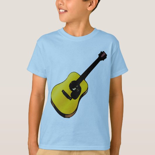Pop Art Guitar T-Shirt (Vorderseite)