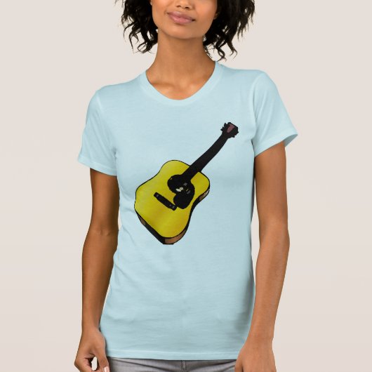 Pop Art Guitar T-Shirt (Vorderseite)