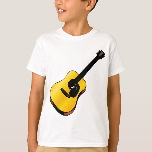 Pop Art Guitar T-Shirt (Vorderseite)