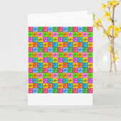 Pop Art Gummi Enten Karte (Gelbe Blume)