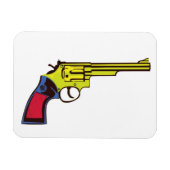 Pop Art Gun Magnet (Horizontal)