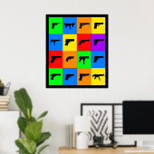 Pop Art Guns Poster (Heimbüro)