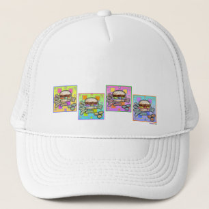 Pop Art HAMBURGER HAT - SPORTSPORT Truckerkappe
