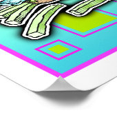 Pop Art HAMBURGER POSTERS - DRUCKEN Poster (Ecke)