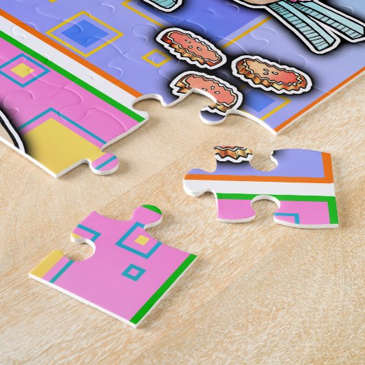 Pop Art HAMBURGER PUZZLE (Seite)