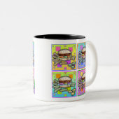 Pop Art HAMBURGER TASSE (VorderseiteRechts)