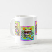 Pop Art HAMBURGER TASSE (Vorderseite Links)