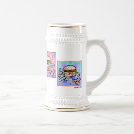 Pop Art HAMBURGER TASSE - Bierstein (Rechts)