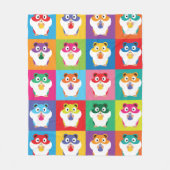 Pop Art Hamsters Fleece Blanket (Vorderseite)