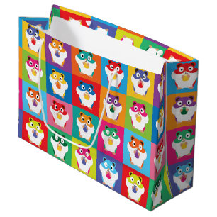 Pop Art Hamsters Große Geschenktasche Geschenktüte