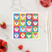 Pop Art Hamsters Napkins Serviette (Beispiel)