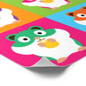 Pop Art Hamsters Poster (Ecke)