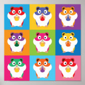 Pop Art Hamsters Poster (Vorne)