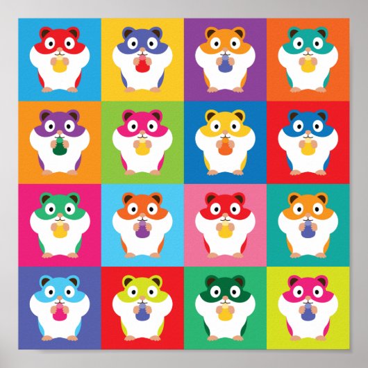 Pop Art Hamsters Poster (Vorne)