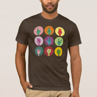 Pop-Art-Hände T-Shirt