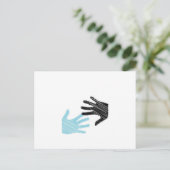 Pop Art Hands Postkarte (Stehend Vorderseite)