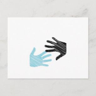 Pop Art Hands Postkarte
