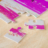 Pop Art Hawaii Island Travel Beach Palm Tree Puzzle (Seite)