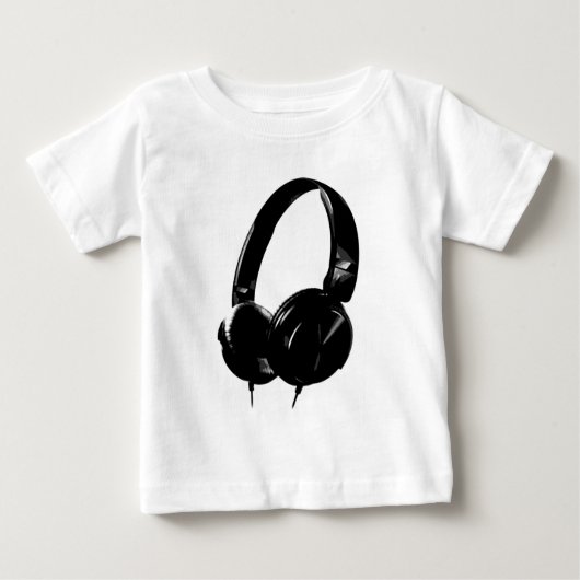 Pop Art Headphone Baby T-shirt (Vorderseite)