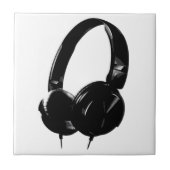 Pop Art Headphone Fliese (Vorderseite)